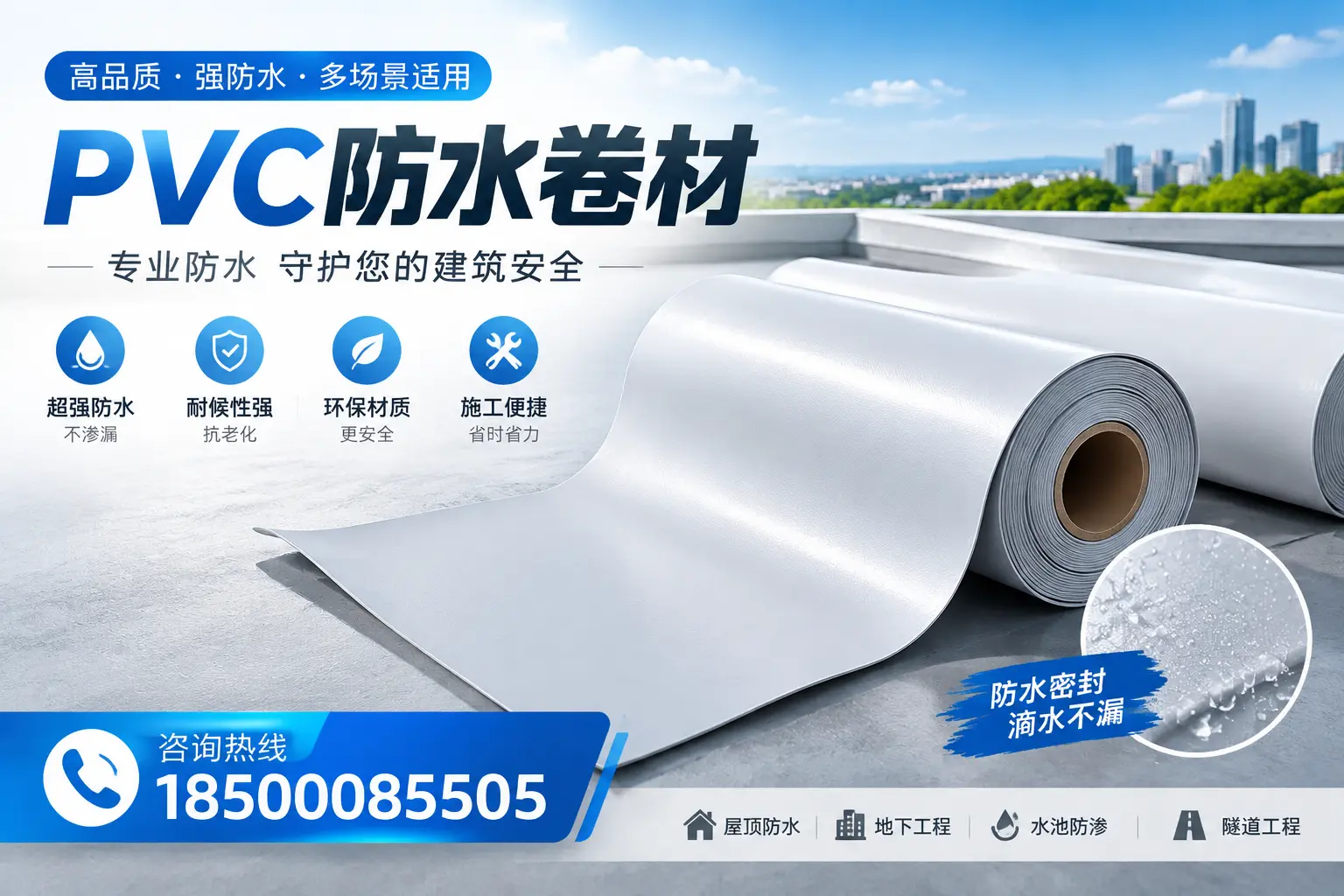 PVC防水卷材的市场竞争分析，屯昌品牌选择参考